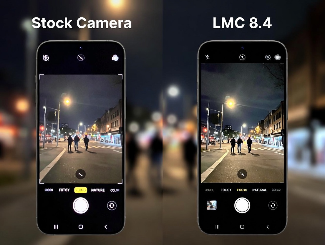 LMC 8.4 camera app interface preview