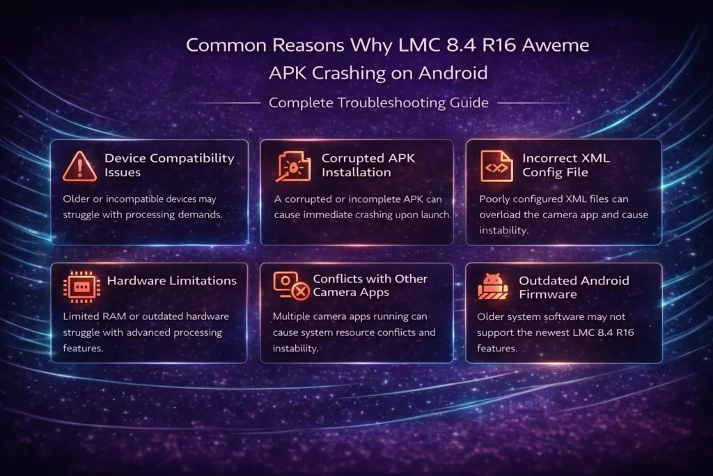 Common Reasons LMC 8.4 R16 Aweme APK Crashes