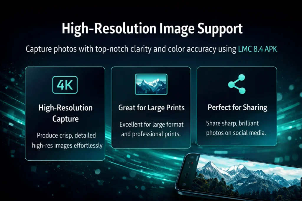 High Resolution Image Support