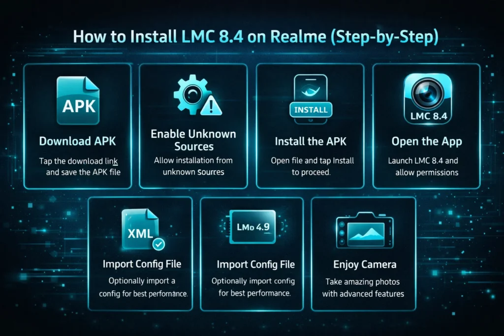 How to install LMC 8.4 on Realme
