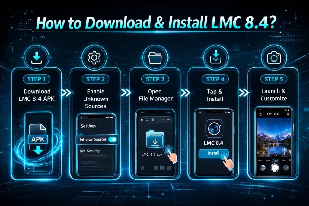 Download LMC 8.4 for Xiaomi Phones (Latest APK + Installation Guide) 3 How to install LMC 8.4 tutorial